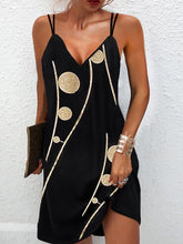 Ärmelloses Minikleid mit Polka Dot-Muster